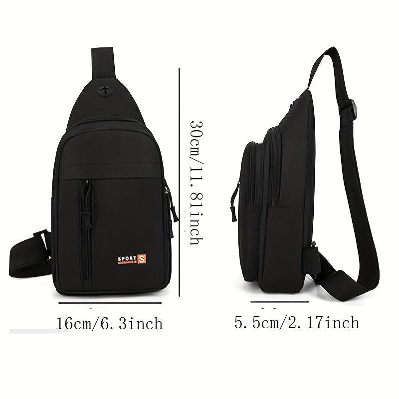 Men's Camo Chest Bag Outdoor Sports Crossbody Bag