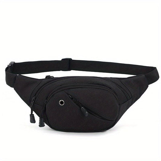 Men's Multifunctional Waist Bag Fanny Pack With Earphone Hole