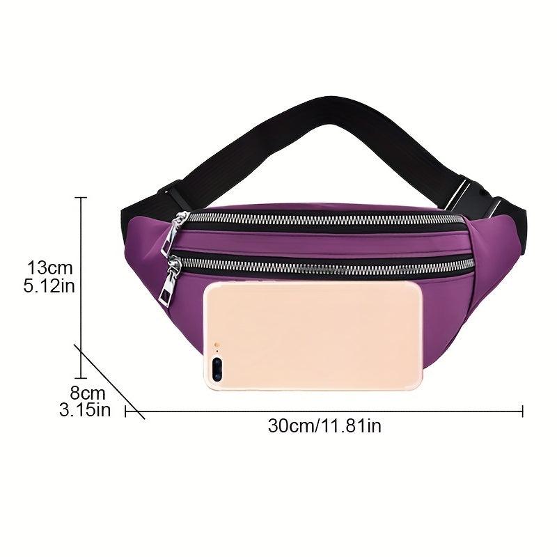 Oxford Casual Sports Waist Bag Mobile Phone Chest Satchel