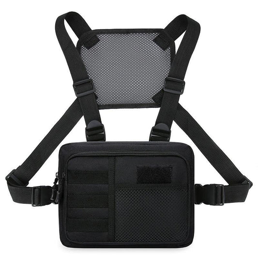 Men's Fitness Chest Bag Tactical Running Vest Backpack Mobile Phone Bag
