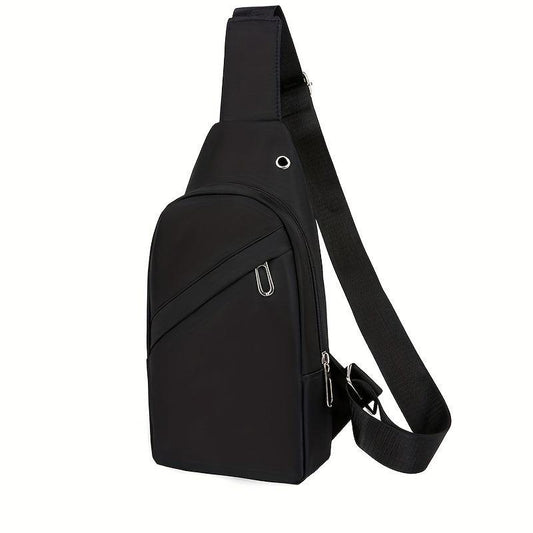 Men's Crossbody Bag With Earphone Hole For Outdoor Sports