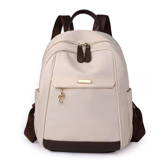 Large Capacity Preppy Backpack Nylon Lightweight School Campus Daypack Travel