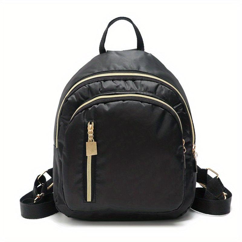 Solid Nylon Backpack Lightweight Waterproof Travel Bag