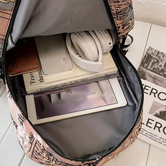 Graffiti Letters Backpack School Bag Travel Bookbag