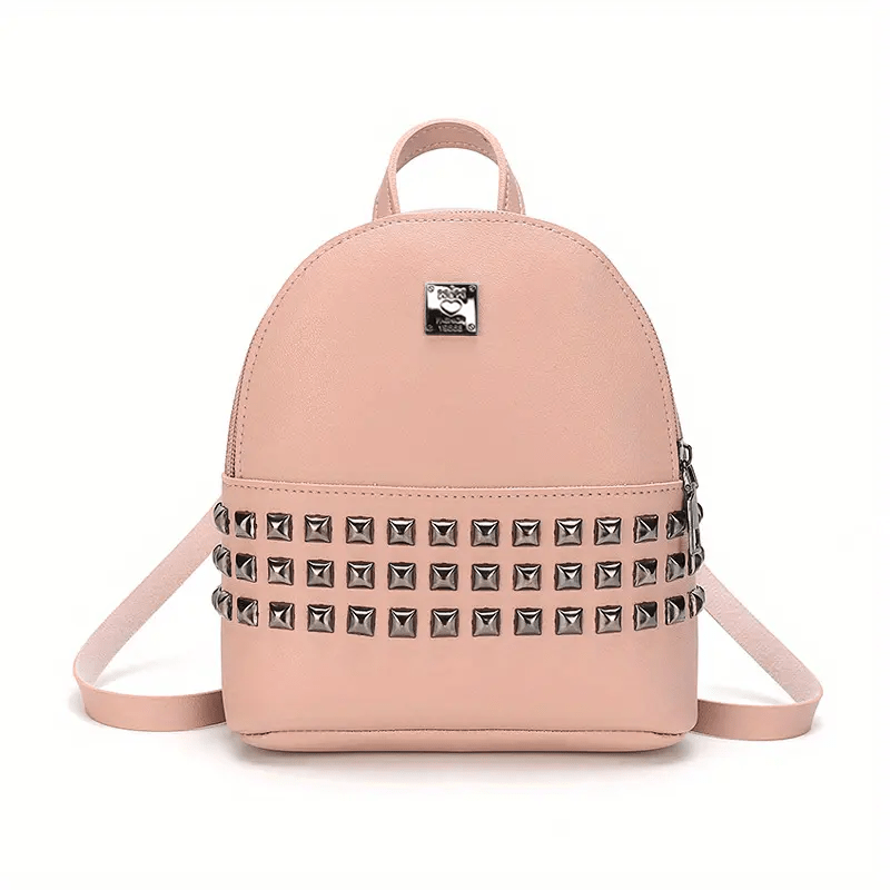 Studded Backpack Purse Preppy School Bag Daypack