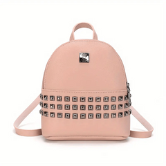 Studded Backpack Purse Preppy School Bag Daypack