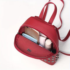 Studded Backpack Purse Preppy School Bag Daypack