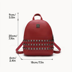 Studded Backpack Purse Preppy School Bag Daypack