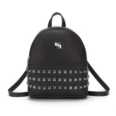 Studded Backpack Purse Preppy School Bag Daypack