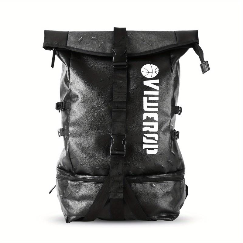 Sports Gym Basketball Backpack Roll Flap Outdoor Travel Backpack