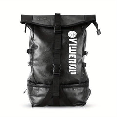 Sports Gym Basketball Backpack Roll Flap Outdoor Travel Backpack
