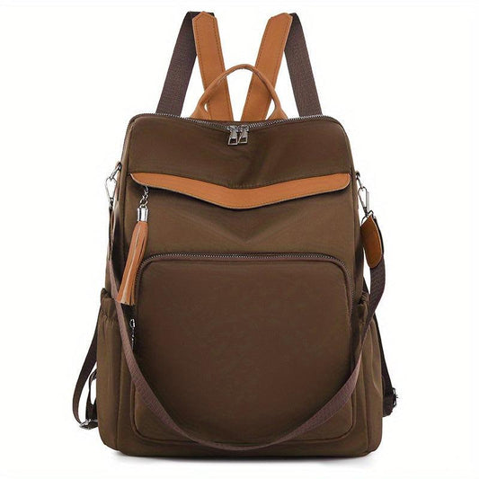 Vintage Convertible Backpack Purse Preppy Daypack Women's Casual School Bag
