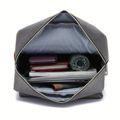 Vintage Canvas Flap Backpack Laptop Daypack Pockets Travel Schoolbag