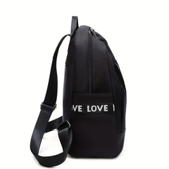 Minimalist Solid Backpack All Match Storage Bag Women's Rucksack