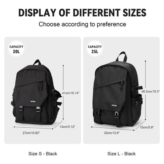 Casual Solid Preppy Backpack All Match Storage School Bag Travel Storage