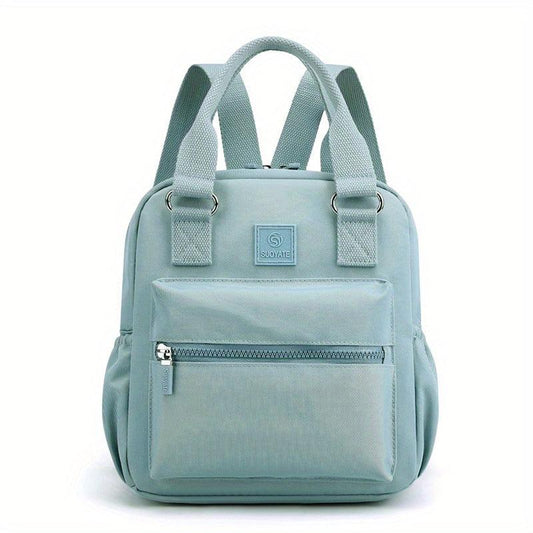 Letter Patch Mini Backpack for Women - Casual School Bag