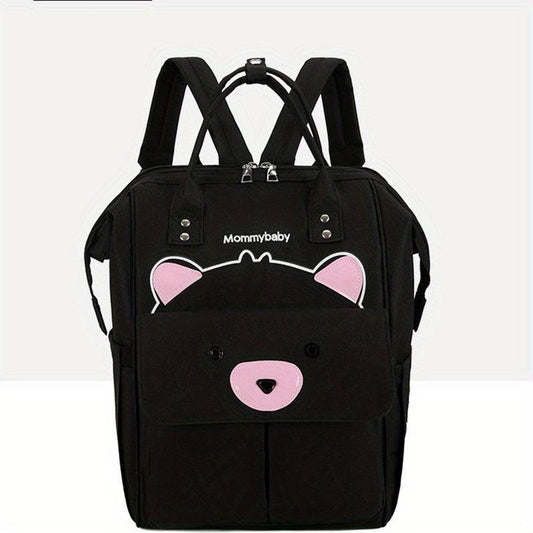 Bear Pattern Diaper Bag Lightweight Mummy Backpack