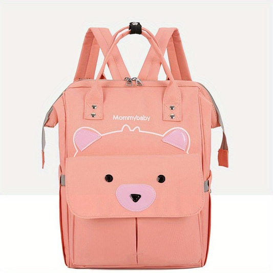Bear Pattern Diaper Bag Lightweight Mummy Backpack