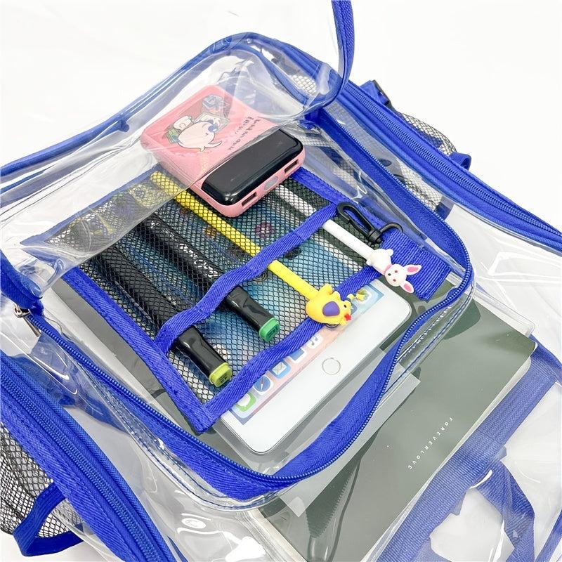 Transparent Backpack Large Capacity Waterproof School Daypack