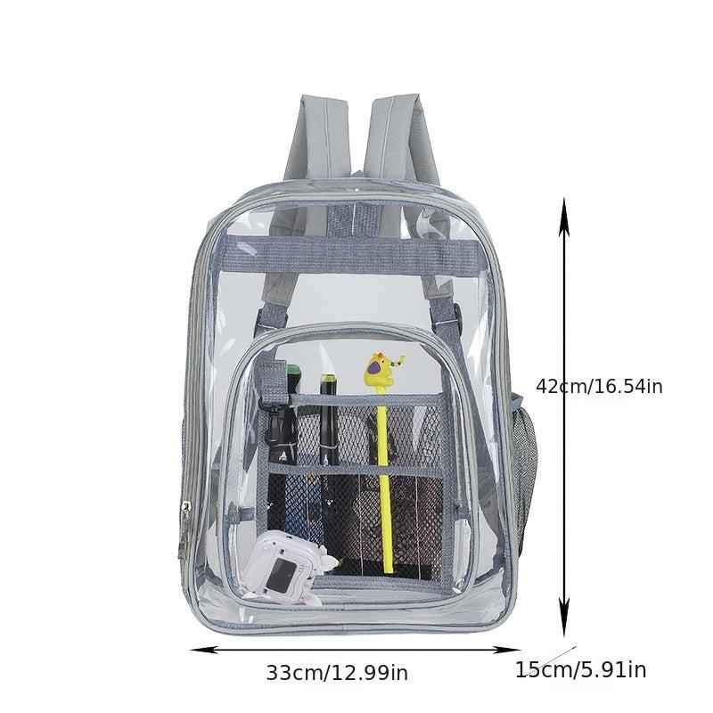 Transparent Backpack Large Capacity Waterproof School Daypack