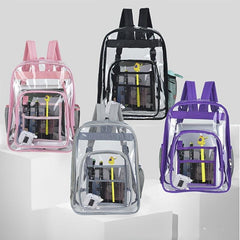 Transparent Backpack Large Capacity Waterproof School Daypack