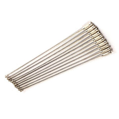 10PCS Stainless Steel Wire Keychains Cable Key Rings For Outdoor