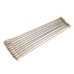 10PCS Stainless Steel Wire Keychains Cable Key Rings For Outdoor