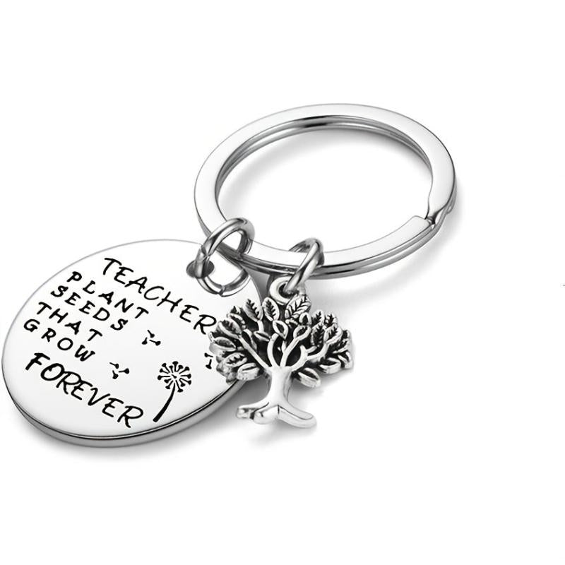 Teacher Appreciation Keychain Plant Seeds That Grow Forever
