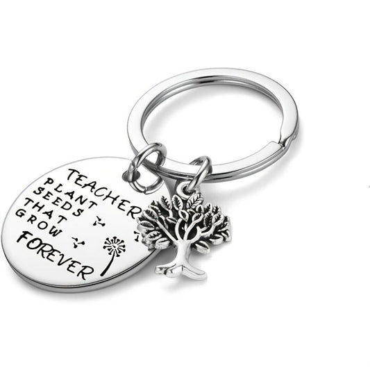 Teacher Appreciation Keychain Plant Seeds That Grow Forever