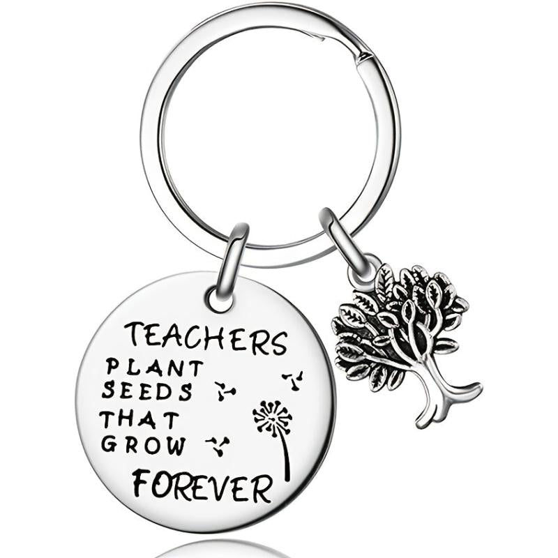 Teacher Appreciation Keychain Plant Seeds That Grow Forever