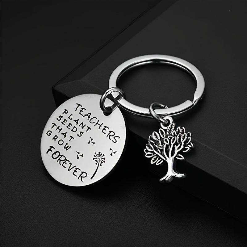 Teacher Appreciation Keychain Plant Seeds That Grow Forever