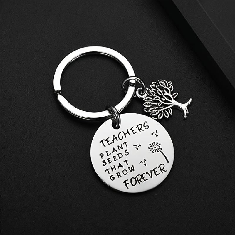 Teacher Appreciation Keychain Plant Seeds That Grow Forever