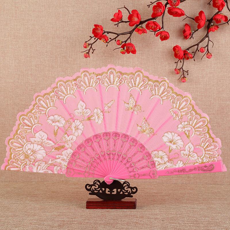 Spanish Dance Folding Fan Handheld Fan Home Decoration Lace Hand Fans