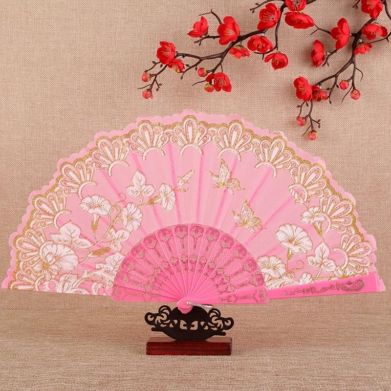 Spanish Dance Folding Fan Handheld Fan Home Decoration Lace Hand Fans