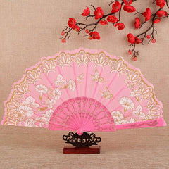 Spanish Dance Folding Fan Handheld Fan Home Decoration Lace Hand Fans