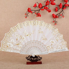 Spanish Dance Folding Fan Handheld Fan Home Decoration Lace Hand Fans