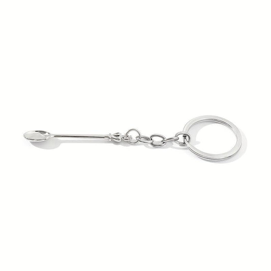 Alice Crown Mini Keychain Tea Spoon Pendant Retro Crown Spoon Key Chain
