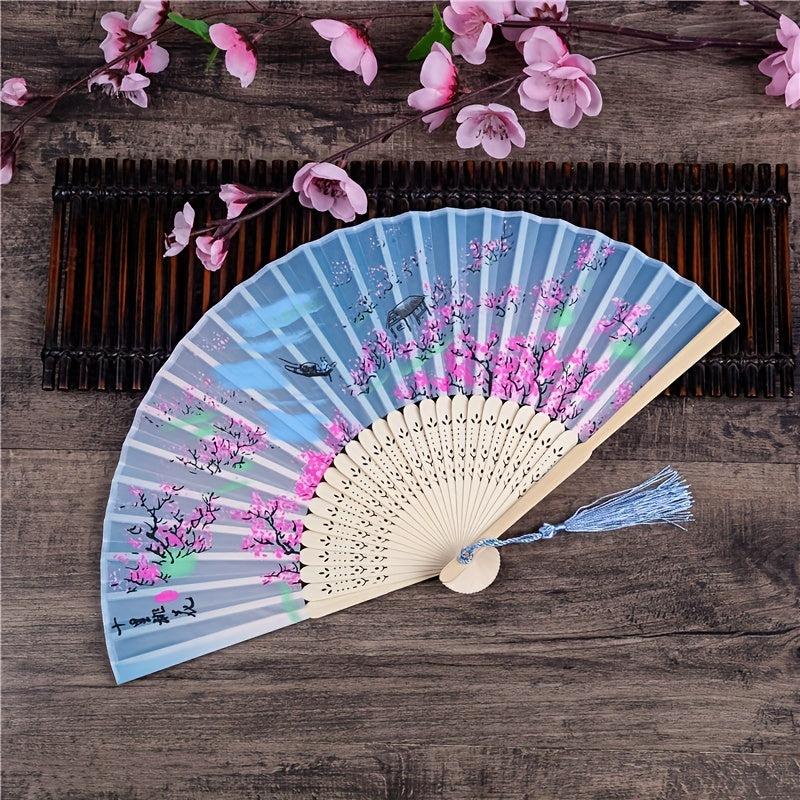 Silk Fan Chinese Folding Fan Home Decoration Ornament