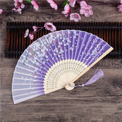 Silk Fan Chinese Folding Fan Home Decoration Ornament