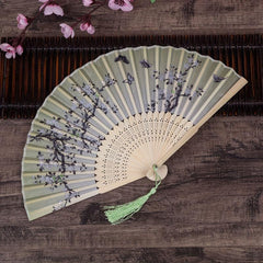 Silk Fan Chinese Folding Fan Home Decoration Ornament