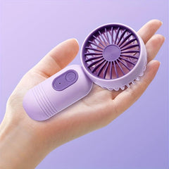 Mini USB Rechargeable Fan Portable Pocket Fan 3 Speeds