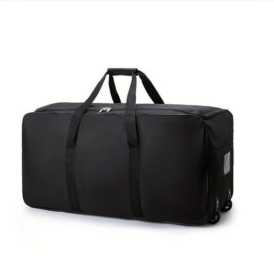 Large Capacity Duffle Bag With Wheel Nylon Lightweight Luggage Bag