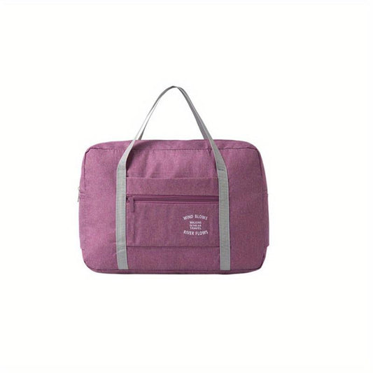 Foldable Travel Duffel Bag Lightweight Zipper Storage Bag
