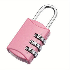 1pc Combination Lock Portable Password Padlock for Luggage Travel Bag