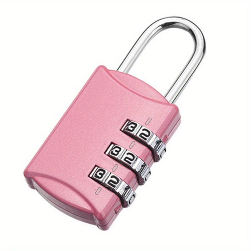 1pc Combination Lock Portable Password Padlock for Luggage Travel Bag