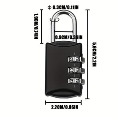 1pc Combination Lock Portable Password Padlock for Luggage Travel Bag