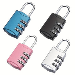 1pc Combination Lock Portable Password Padlock for Luggage Travel Bag