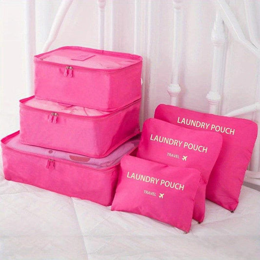 6pcs Clothes Storage Bags Portable Travel Organizer Large Capacity