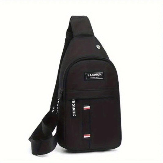 Outdoor Sling Bag Casual Sports Crossbody Bag Zipper Chest Bag