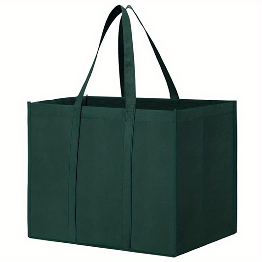 1pc Large Reusable Grocery Shopping Bags Foldable Tote Bags Bulk Can Hold 50 LBS